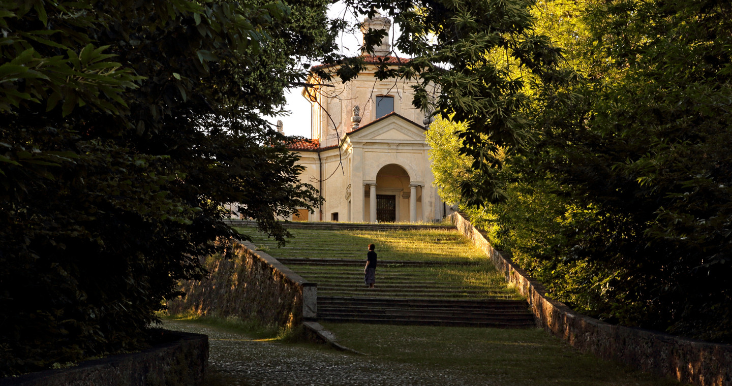 Scalinata al Sacro Monte di Varese.