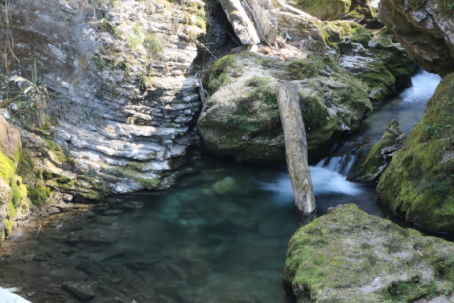 Un particolare della struttura naturale