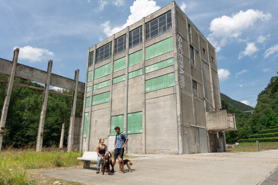 La torre dei Forni dell'ex Cementificio Saceba