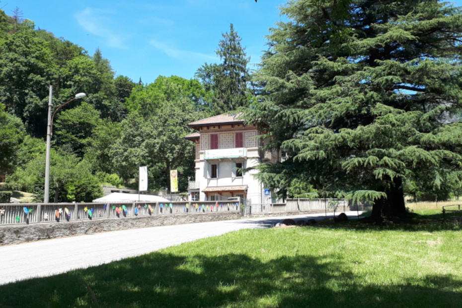 L’esterno Villaggio Cagnola, un tempo anche laboratorio di falegnameria (Ph: Insubriparks)