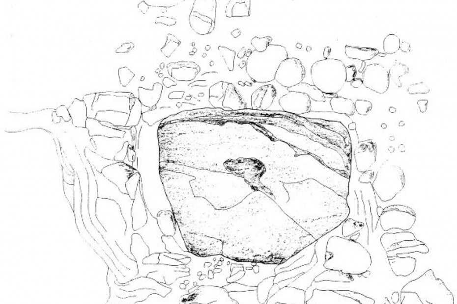 Uno schema descrive la struttura della camera di roccia (Ph: Insubriparks)